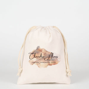 Customizable Laminated 6" x 8" (15×20 cm) Cotton Drawstring Pouch - 4 oz - Pamusan.com