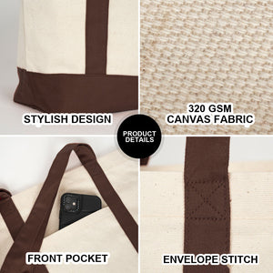 Productdetails – stijlvol ontwerp, canvas van 320 g/m², voorvak, envelopsteek - Pamusan.nl