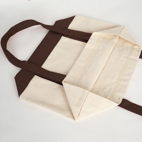 Opengevouwen canvas tas met zicht op de binnenkant - Pamusan.nl