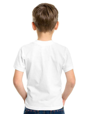 Digital Printed Promotional Children's T-Shirt - White - Pamusan.com