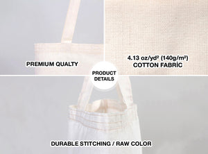 Custom Long Handle Tote Bag 10"x14" –   Mini Promotional & Shopping Bag - View 5