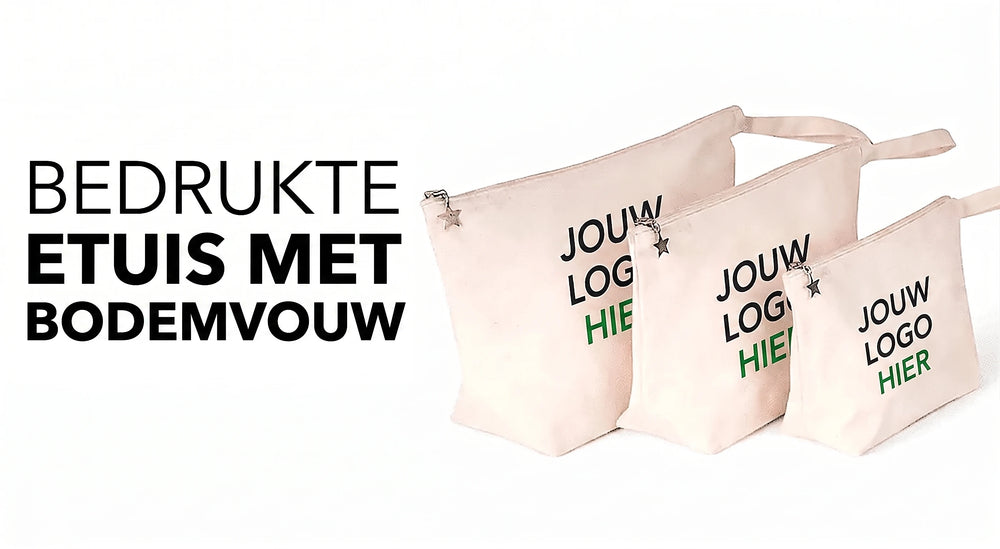 Bedrukte etuis met bodemvouw en eigen logo