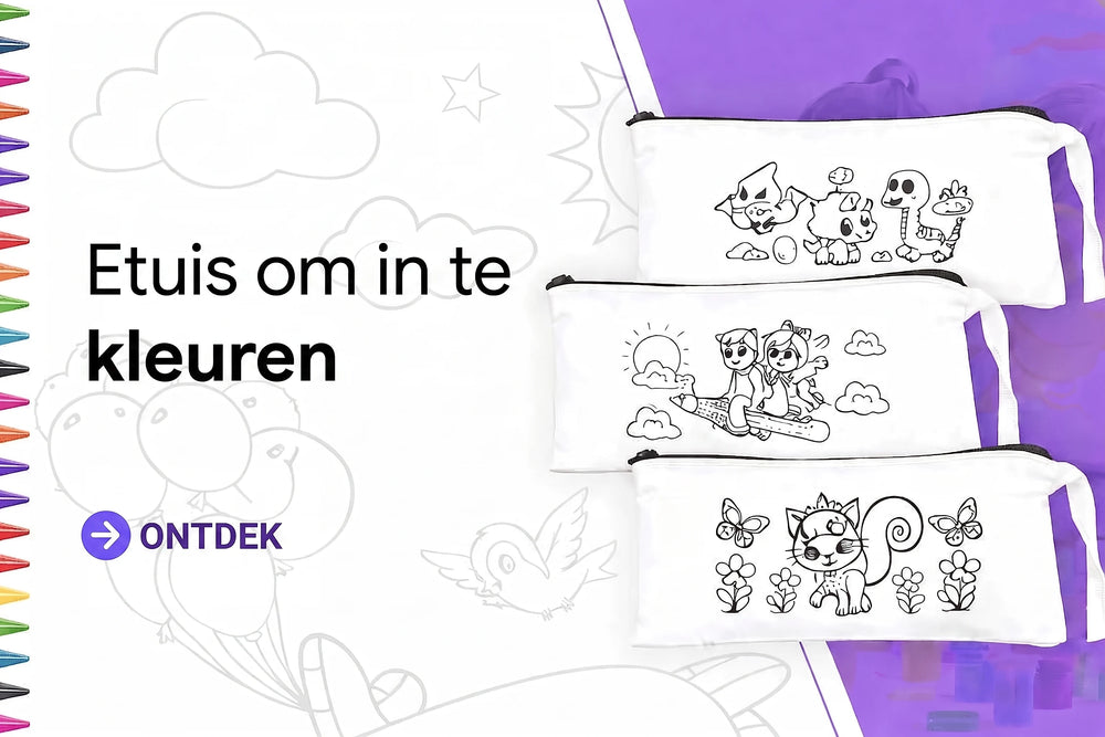 Etuis om in te kleuren voor kinderen