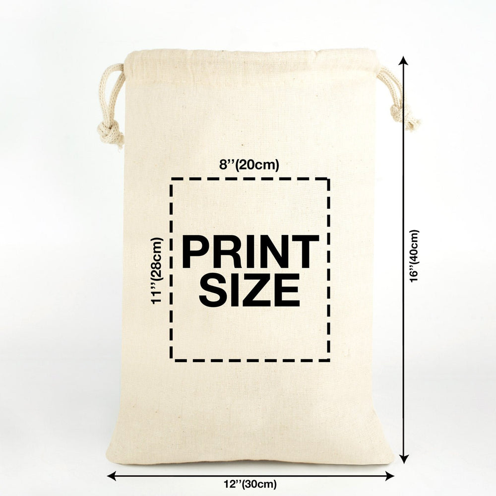 Fabric Pouch 12" W x 16" H (30 cm x 40 cm) - (Customize) - Pamusan.com