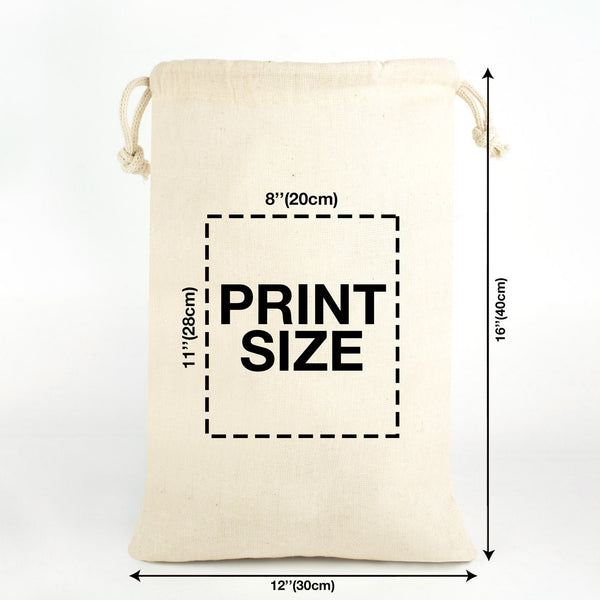Fabric Pouch 12" W x 16" H (30 cm x 40 cm) - (Customize) - Pamusan.com
