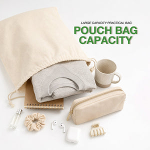 Fabric Pouch 12" W x 16" H (30 cm x 40 cm) - (Customize) - Pamusan.com
