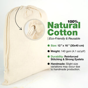 Fabric Pouch 16" W x 20" H (40 cm x 50 cm) - (Customize) - Pamusan.com