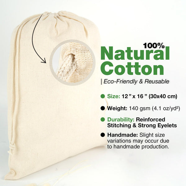 Fabric Pouch 16" W x 20" H (40 cm x 50 cm) - (Customize) - Pamusan.com