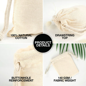 Fabric Pouch 4" W x 5" H (10 cm x 13 cm) - (Customize) - Pamusan.com