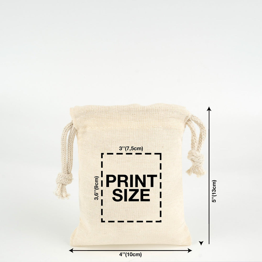Fabric Pouch 4" W x 5" H (10 cm x 13 cm) - (Customize) - Pamusan.com