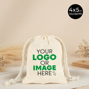 Fabric Pouch 4" W x 5" H (10 cm x 13 cm) - (Customize) - Pamusan.com