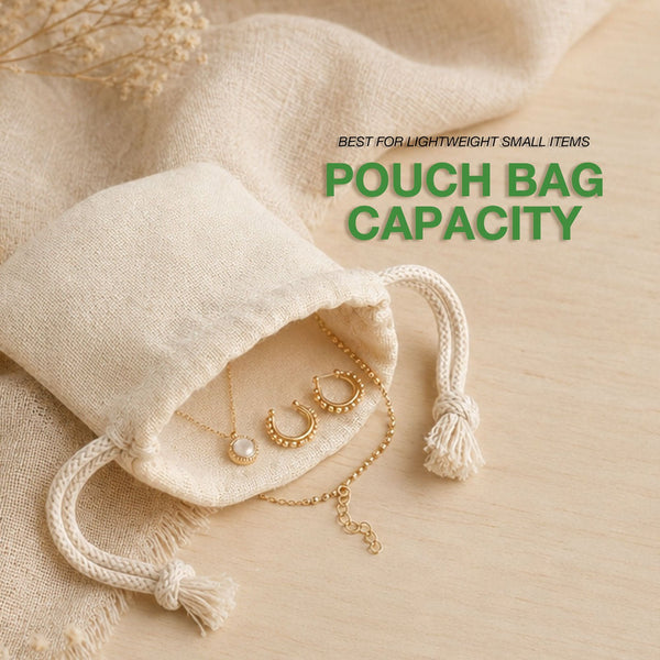 Fabric Pouch 4" W x 5" H (10 cm x 13 cm) - (Customize) - Pamusan.com