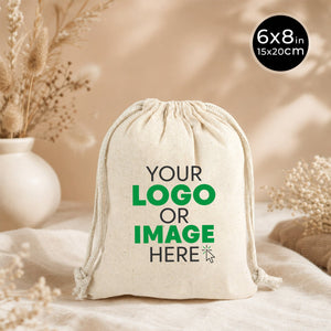 Fabric Pouch 6" W x 8" H (15.5 cm x 20 cm) - (Customize) - Pamusan.com