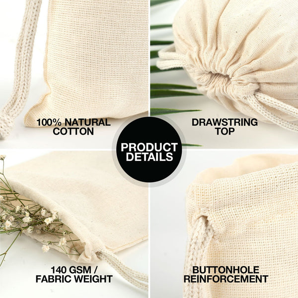 Fabric Pouch 8" W x 12" H (20 cm x 30 cm) - (Customize) - Pamusan.com