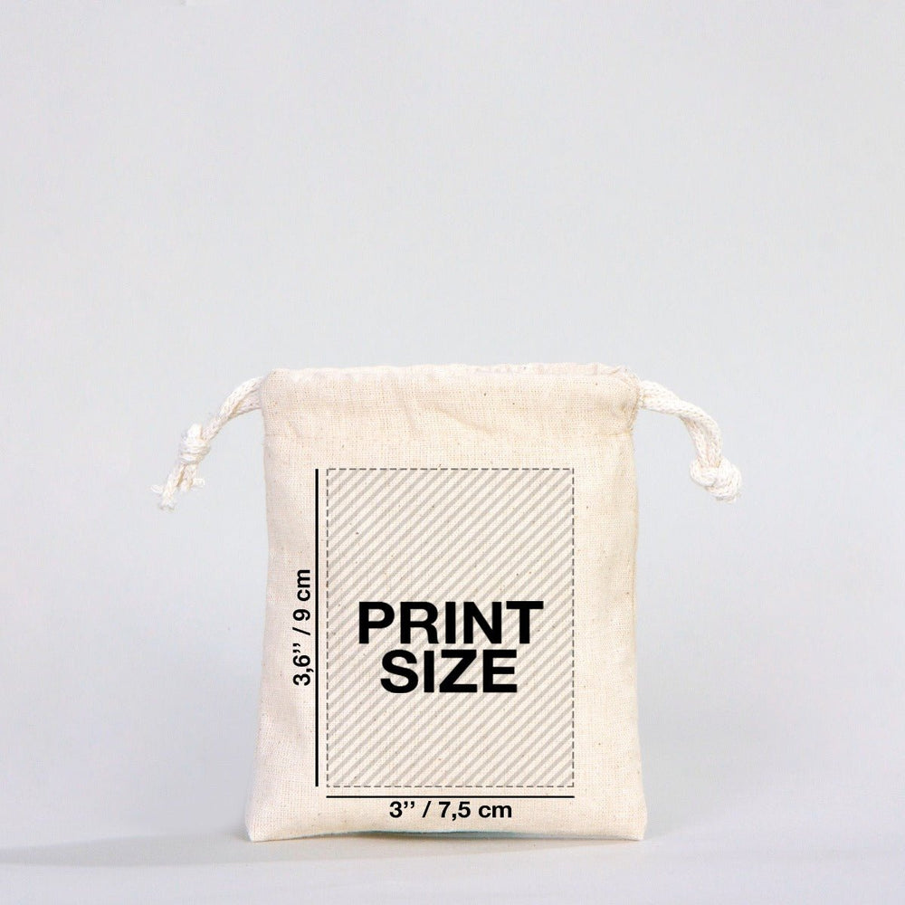 New Year Fabric Pouch – 4" × 5" (10 × 13 cm) | Customizable Holiday Gift Bag - Pamusan.com