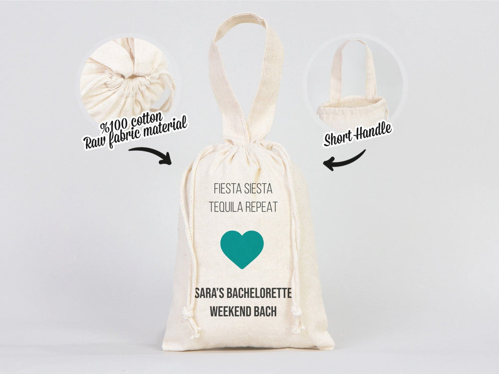 Fiesta Siesta Repeat Hangover Kit Bags –  Custom Recovery Pouches for Bachelorette Party | Pamusan