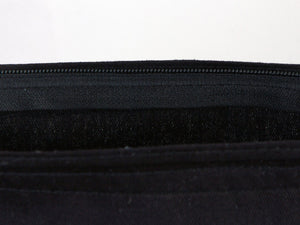 Gabardine Tote Bags With Zipper – Black 14"W x 16"H Custom Cotton Promotional Bags - Pamusan.com