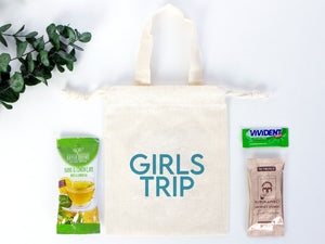 Girls Trip Favor Bag, Favor Bag, Birthday Bag, Cotton - Eco-Friendly, Reusable Bags — detail view | Pamusan
