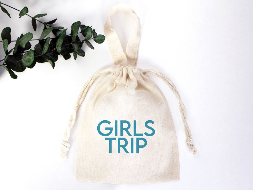 Girls Trip Favor Bag, Favor Bag, Birthday Bag, Cotton - Eco-Friendly, Reusable Bags | Pamusan