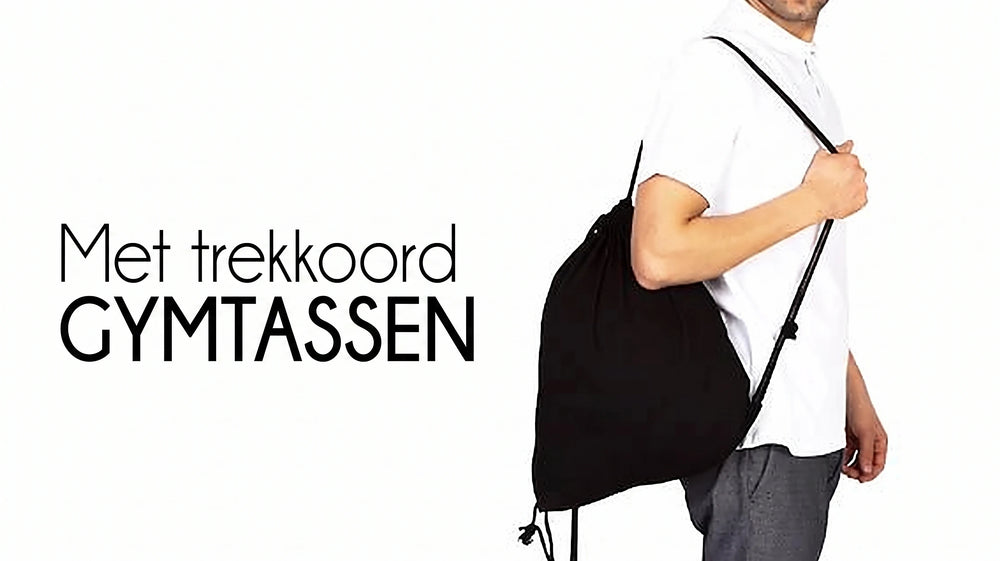 Gymtassen met trekkoord bedrukken - Pamusan.nl