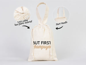 Hangover kit Bag 6"W x 8"H (15.5 cm x 20 cm) Favor Bag - Birthday Bag Organic Cotton - Pamusan.com