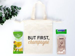 Hangover kit Bag 6"W x 8"H (15.5 cm x 20 cm) Favor Bag - Birthday Bag Organic Cotton - Pamusan.com