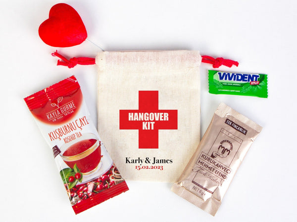 Hangover Kit Bags – Custom Recovery Pouches for Bachelorette Party & Weddings — custom print | Pamusan