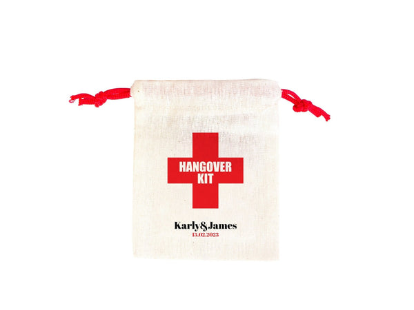Hangover Kit Bags – Custom Recovery Pouches for Bachelorette Party & Weddings — custom print | Pamusan
