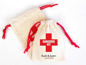 Hangover Kit Bags – Custom Recovery Pouches for Bachelorette Party & Weddings — custom print | Pamusan