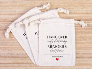 Hangover Pouches – Custom Wedding & Bachelorette Recovery Bags — detail view | Pamusan