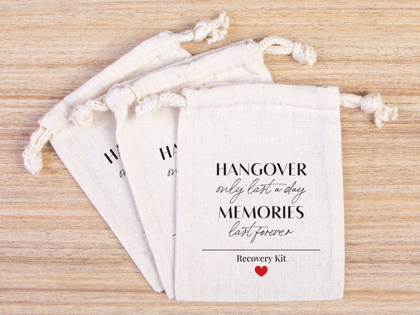 Hangover Pouches – Custom Wedding & Bachelorette Recovery Bags — detail view | Pamusan