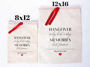 Hangover Only Last A Day Memories Last Forever Bachelorette Bags — detail view | Pamusan