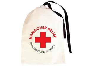 Hangover bags with Black Ribbon, Wedding Recovery Kit Party bags — view 6 | Pamusan