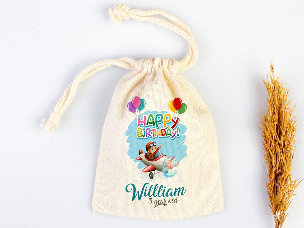 Birthday Treat Bags – Custom Name, Age & Date Personalized Gift Bags for Kids | Pamusan