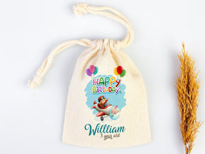 Birthday Treat Bags – Custom Name, Age & Date Personalized Gift Bags for Kids | Pamusan