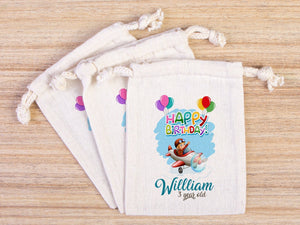 Birthday Treat Bags – Custom Name, Age & Date Personalized Gift Bags for Kids — custom print | Pamusan