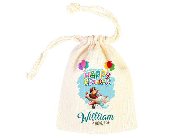Birthday Treat Bags – Custom Name, Age & Date Personalized Gift Bags for Kids — custom print | Pamusan