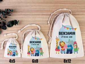 Birthday Treat Bags – Personalized Happy Birthday Gift Bags for Kids’ First Birthday Party — custom print | Pamusan
