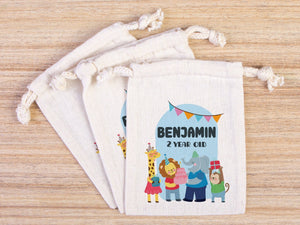 Birthday Treat Bags – Personalized Happy Birthday Gift Bags for Kids’ First Birthday Party — custom print | Pamusan