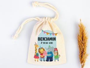 Birthday Treat Bags – Personalized Happy Birthday Gift Bags for Kids’ First Birthday Party — custom print | Pamusan