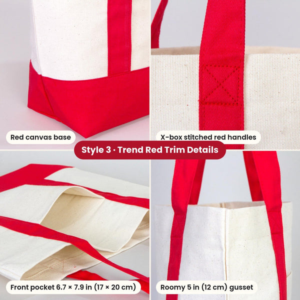 Canvas tas Oud en Nieuw – tote bags in 3 modellen, 9 ontwerpen Happy New Year 2027: Large City 45 × 35 × 10 cm, rode hengsels 45 × 35 × 8 cm of rode rand 40 × 35 × 12 cm - Pamusan.nl