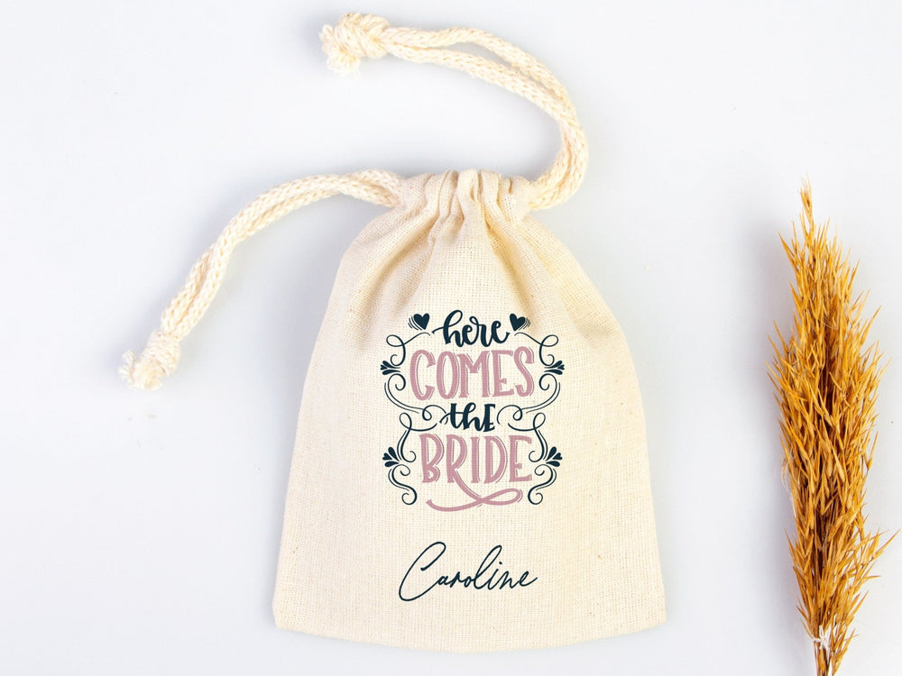Bride Hangover Kit Bags – Custom “Here Comes the Bride” Recovery Bags for Bachelorette Party & Wedding Survival Kit | Pamusan