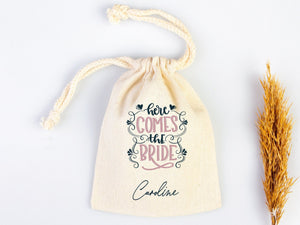 Bride Hangover Kit Bags – Custom “Here Comes the Bride” Recovery Bags for Bachelorette Party & Wedding Survival Kit | Pamusan