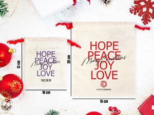 Hope Peace Joy Live Merry Christmas Bags - Pamusan.com