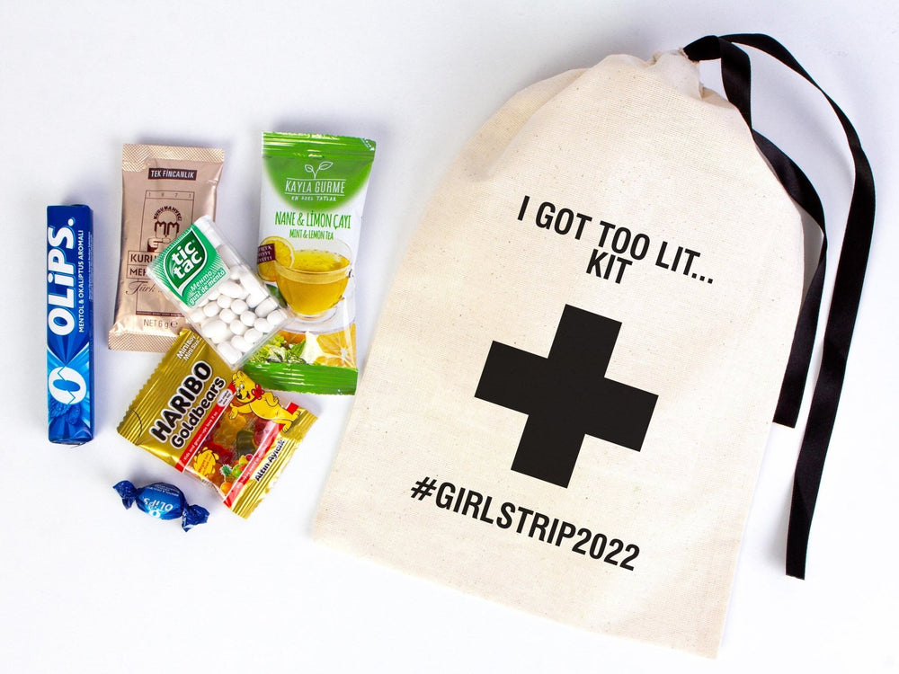 I Got Too Lit Hangover Kit Bag – Custom Wedding & Party Favor | Pamusan