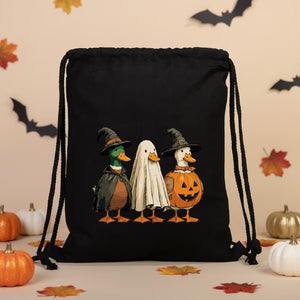 Personalized Halloween Drawstring Candy Bags with 12 Designs - View 4