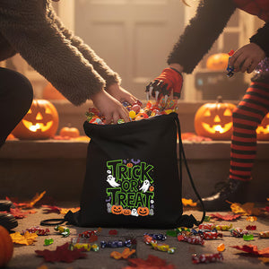 Personalized Halloween Drawstring Candy Bags with 12 Designs - View 2