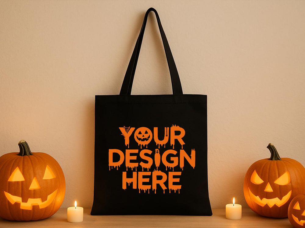 Personalized Halloween Tote Bag – Custom Trick-or-Treat Candy Bag - View 2