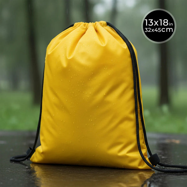 Impertex Drawstring Backpack 13×18 in (32×45 cm) – Yellow - Pamusan.com