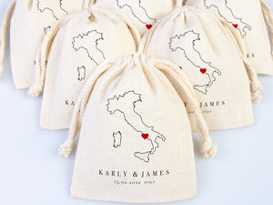 Italy Wedding Recover Kit Bags, Italian Wedding Favor Bag, Custom With Your name or Design, Bachelorette Party - Pamusan.com